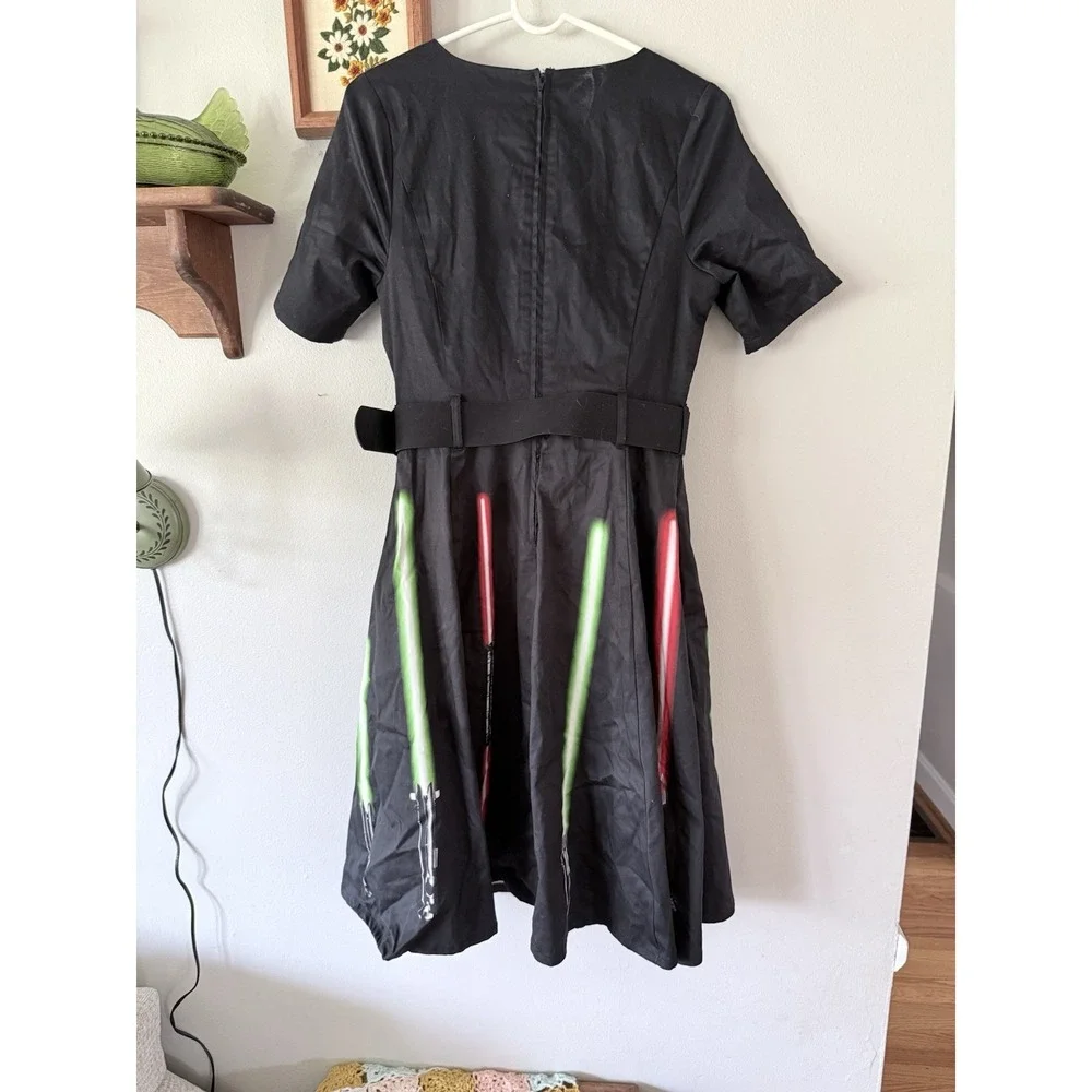 Star Wars Her Universe Dress Light Sabers Black Size Medium Excellent Cosplay - Picture 10 of 11